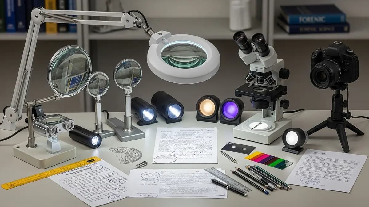 Equipamentos para Perícia Grafotécnica